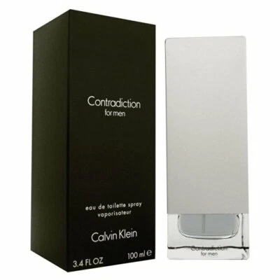  Calvin Klein Contradiction Colônia Masculina 3,4 fl.oz Eau De Toilette Spray - Imagem 1 de 4