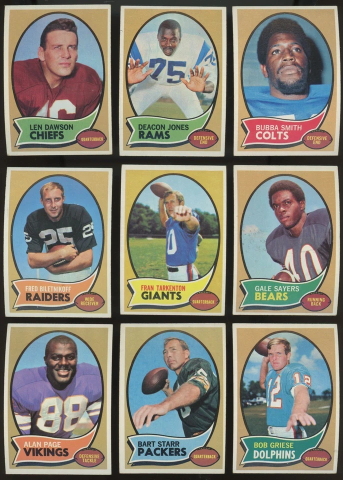 1970 Topps Football 1 -262  Complete Your Set -PRICE BASED ON CONDITION - Image 1 of 1
