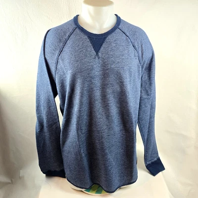 Lucky Brand Shirt Mens Large Blue Thermal Long Sleeve Crewneck Pullover Casual - Image 1 of 4