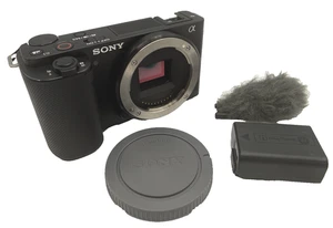 Sony Alpha ZV-E10 24,2 MP Wechselobjektivkamera - Schwarz (Nur Gehäuse) 1,6k - Bild 1 von 21