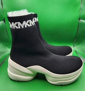 Michael Kors Olympia  Stretch Knit Logo-Trim Sock Sneaker Size 8.5 - Picture 1 of 5