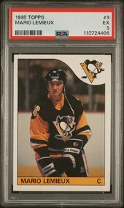 1985 Topps Mario Lemieux #9 PSA 5 - Picture 1 of 2