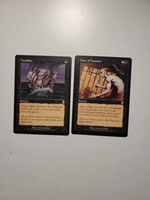 MtG Tombfire LP x1 & Hint of Insanity LP x1 - Odyssey - Image 1 of 2