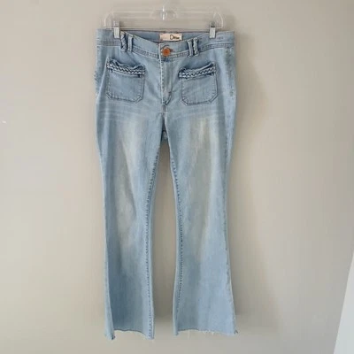 Pantalones de mezclilla para mujer Dittos con bolsillo trenzado talla 30 algodón poliéster Foto 1 de 4
