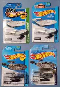 Lot of 4 Hot Wheels Star Trek U.S.S. Enterprise NCC-1701 & U.S.S. Vengeance - Picture 1 of 6