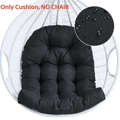 6" Thick Egg Chair Replacement Cushion 47x37" UV Resistant Patio Hammock Cushion - Image 1 of 4