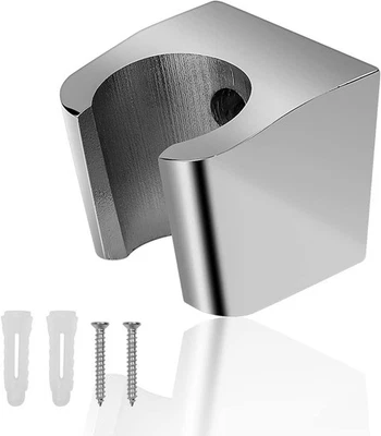 Duschkopfhalter,  Silber Handbrause Halterung, Zinklegierung Brausehalter mit  - Bild 1 von 4