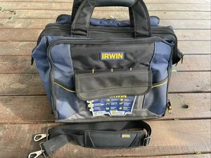 Irwin 18" Zippered Tool Bag w/Molded Bottom & Shoulder Strap. #2012148 NEW - Picture 1 of 4
