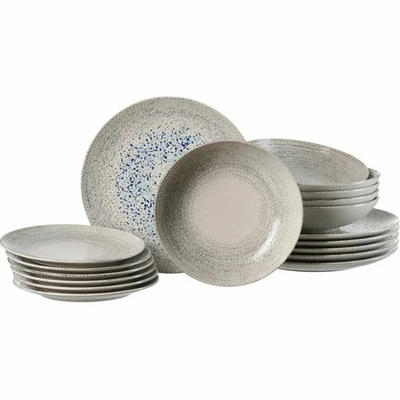 Ritzenhoff & Breker dinner service Rimini stone 18 pieces, stoneware, gray, 319958 - Image 1 of 2