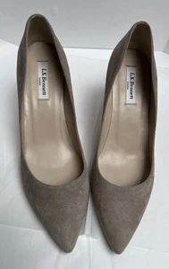 LK Bennett Taupe Suede Pumps Shoes Sz 42 US 11 - Picture 1 of 6