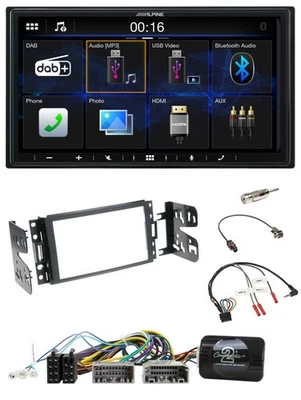 Alpine Bluetooth 2DIN Lenkrad DAB USB Autoradio für Jeep Grand Cherokee 2011-201 - Bild 1 von 4