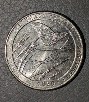 2020-P 25c ATB Tallgrass Prairie Kansas Quarter Bu Extra Shiny Mint State - Image 1 of 4