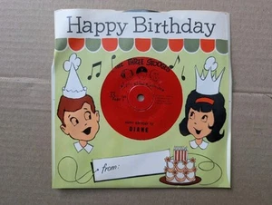 Three Stooges Vinyl Record Happy Birthday DIANE New Old Stock 1961 - Picture 1 of 2