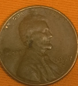 1957 D Lincoln wheat penny - Picture 1 of 2
