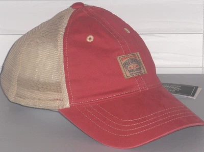 POLO RALPH LAUREN Men's Polo Country Twill Baseball Trucker Cap Hat, CORAL RED - Image 1 of 4