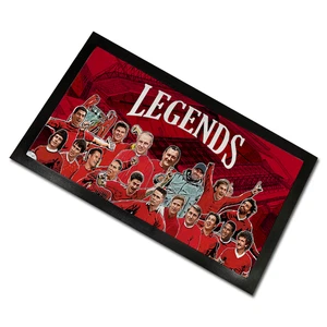 Liverpool Club Legends Bar Runner Mat Gerrard Fowler etc Man Cave Bar - Picture 1 of 6