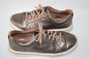 Clarks Damen Un Maui Lace Derby Sneaker Bronze Leder UK Größe 6 D EUR 39 - Bild 1 von 16