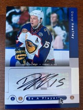 Dany Heatley 2005-06 Upper Deck Be A Player Auto SP Signatures. Autograph