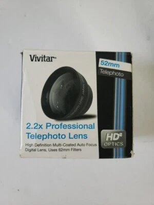 Vivitar 2.2 Professional Telephoto 52mm Lens w/ Macro VIV-52T *Open Box* - Image 1 of 4
