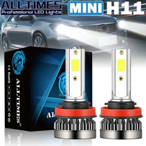 2x H11 H9 H8 LED Headlight Super Bright Bulbs Kit 330000LM High/Low Beam 6000K - Picture 1 of 12
