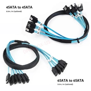 SATA III 6Gbps SAS Cable for Server SATA 7 Pin to SATA 7 Pin Data Adapter Cable - Picture 1 of 16
