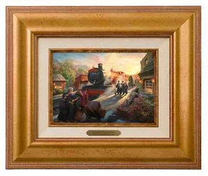 Thomas Kinkade Studios Harry Potter Hogwarts Express 5 x 7 Brushwork Framed - Picture 1 of 4