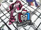 2013 Monster High feuille plate taille jumelle poupée Clawdeen Frankie Draculaura Cleo