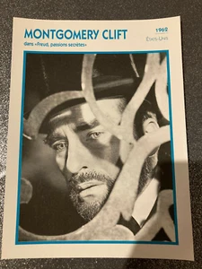 CARTE FICHE ATLAS ACTEUR : MONTGOMERY CLIFT dans Freud passions secrétes  - Picture 1 of 1