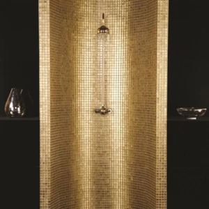Luxus Glasmosaik Fliesen Gold | Bad Dusche Boden Wand, Küche WC, Spa, Schwimmbad - Bild 1 von 3