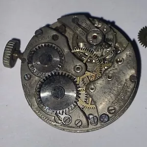 Record Watch Co. Gruen 140 Movement 15 Jewel For Parts Repair Good Staff Etrna - Picture 1 of 8