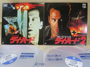 LD Die Hard 1 2 Laserdisc Bruce Willis movie 2 laser disc 2discs Japan special - Picture 1 of 24
