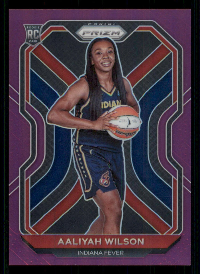 2021 Panini Prizm WNBA Prizms Purple #99 Aaliyah Wilson /99 - Image 1 of 2