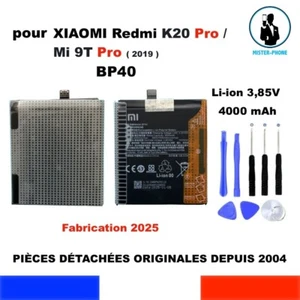 BATTERIE ORIGINALE OEM XIAOMI BP40 BP 40 REDMI K20 PRO Mi 9T PRO 4000mAh OUTILS - Photo 1/11