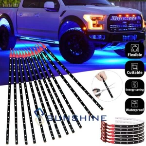 Luz LED con luz DRL a bordo 12V faros Autoadhesivo para decorar para coche carro - Picture 1 of 45