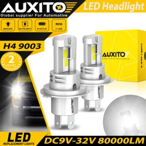 AUXITO H4 9003 Super Blanco 80000LM Kit Faros LED Combo de haz alto bajo 2 - Imagen 1 de 10