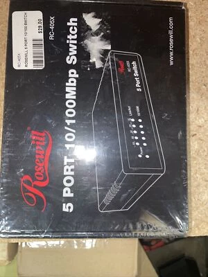 Rosewill RC-405X 5-Port 10/100mBPS Switch *New Unused* - Image 1 of 2