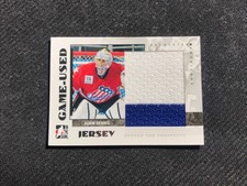 2007-08 ITG BETWEEN THE PIPES ADAM DENNIS PRE-ROOKIE GAME-USED JERSEY #GUJ-40