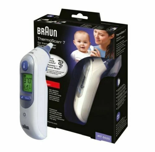 Braun IRT6520 ThermoScan 7 Age Precision Termometro Auricolare a Infrarossi - Bianco