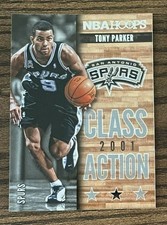 2013-14 Hoops TONY PARKER Class Action insert card SPURS