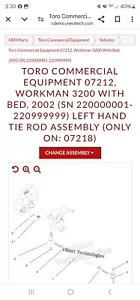 Toro 93-3804 TIE ROD ASM OEM - Picture 1 of 7
