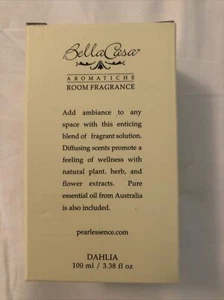 🔥New In Box Bella Casa Dahlia Scent Room Fragrance 3.38 Fl. Oz. - Picture 1 of 3