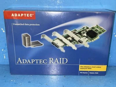 ADAPTEC  RAID PCI EXPRESS Sata-300 2-Channel Lp Pcie X1 Raid Controller - Image 1 of 3