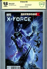 X-Force #25 (2010) Marvel CBCS 9.8 White Signed by Clayton Crain!
