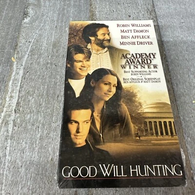 Good Will Hunting VHS 1997 Robin Williams Matt Damon Ben Affleck NEW Sealed - Image 1 of 3