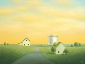 Impresión artística Road Past the Old Water Tower Sharon Francia 16x12 - Imagen 1 de 1