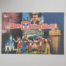 Walt Disney World Multi View Mickey Minnie Tigger Continental Chrome Postcard