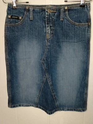 VTG Stephen Hardy Squeeze Juniors 3 Falda de mezclilla azul Jean Lápiz hasta la rodilla Foto 1 de 4