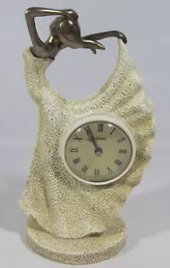 Juliana Dancing Woman Shaped Mantel Clock Home Decor - Picture 1 of 6