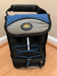 California Innovations Insulated Cooler Backpack Bag Black Blue Mesh Zip Around - Picture 1 of 7
