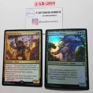 Territorial Kavu Modern Horizons 2 Nm Rare MtG + Nyxborn Colossus Foil (Box3) - Picture 1 of 2